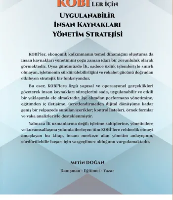 KOBİ'ler İçin Uygulanabilir İnsan Kaynakları Yönetim Stratejisi KOBİ'ler İçin Uygulanabilir İnsan Kaynakları Yönetim Stratejisi