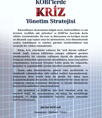 Aile Şirketleri ve KOBİ'lerde Kriz Yönetim Stratejisi Aile Şirketleri ve KOBİ'lerde Kriz Yönetim Stratejisi