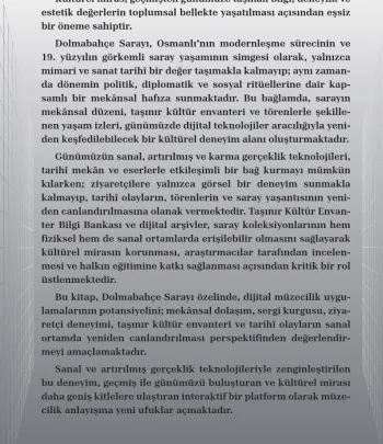 Sanal ve Artırılmış Gerçeklik Teknolojisi ile Yaşantıların Yeniden Canlandırılması; Görünmeyeni Görme