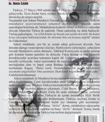 Demokrat Parti İktidarının Son Ayı Ve Tarihi Mektup (1-27 MAYIS 1960)
