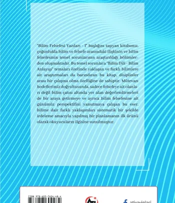 Bilim Felsefesi Yazıları-1 Bilim Dili Ve Bilim Anlayışı Bilim Felsefesi Yazıları-1 Bilim Dili Ve Bilim Anlayışı